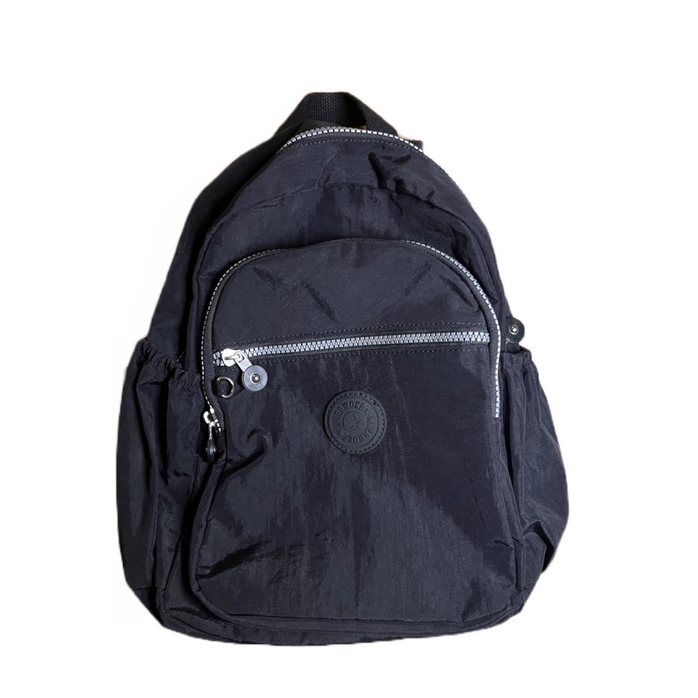 Small black nylon backpack